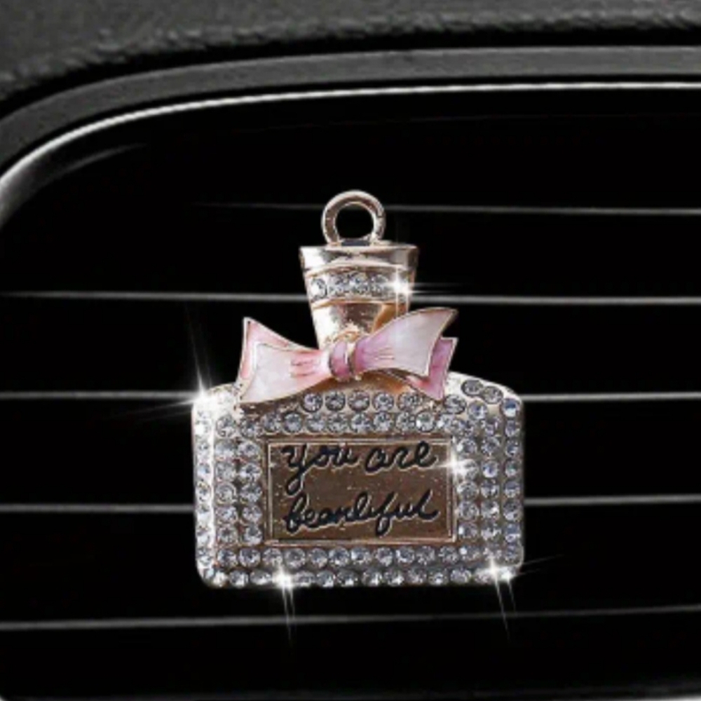 Bling Perfume Bottle Car Air Freshner & Accessory